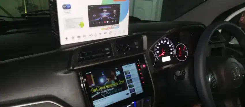 Pemasangan head unit android orca 9 inc  di honda Brio mobilio dan brv