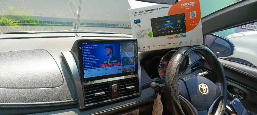 Pemasangan head unit android orca 10 inc di  yaris lele dan vios gen 3