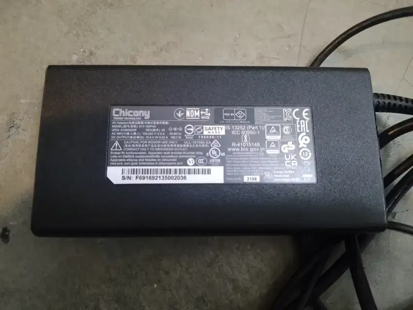 Di mahar charger laptop MSI Chicony 195v