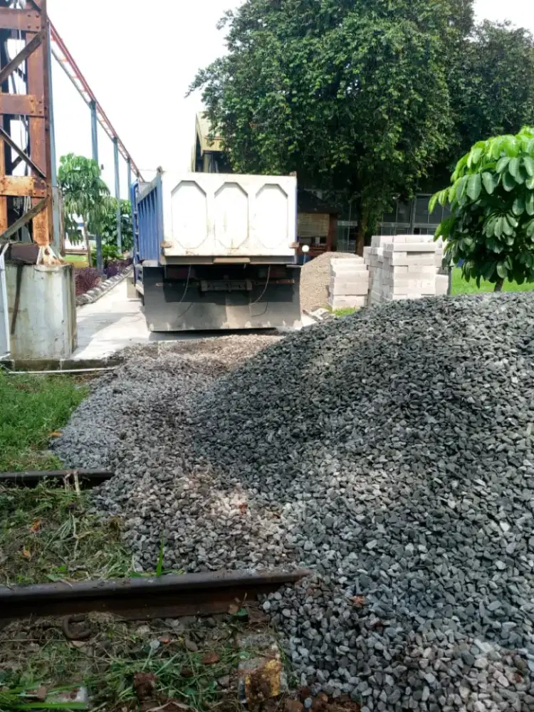 Sirtu sirdam split makadam abu batu pasir pasang cor batu belah kali