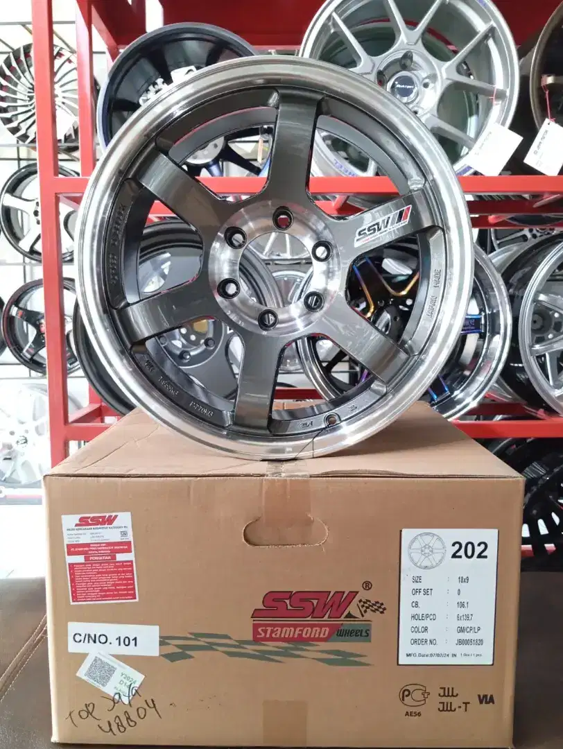 Velg ssw te37 pro r18 6x139.7 lbr9 et0
