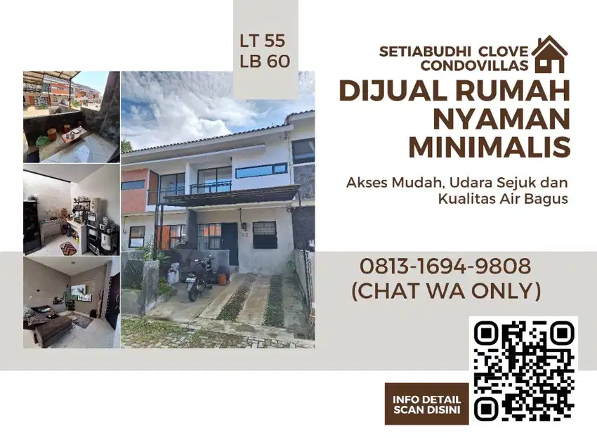 DIJUAL RUMAH NYAMAN MINIMALIS DI BANDUNG