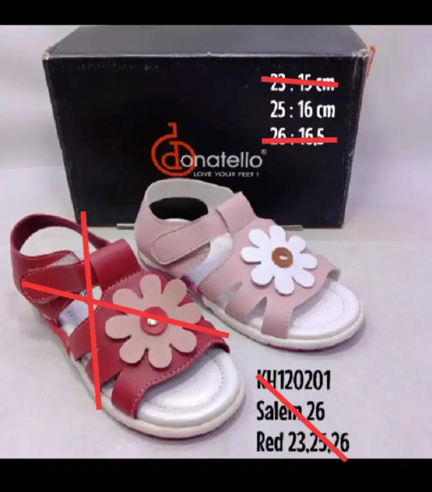 Sandal sendal anak donatello original second
Size 25