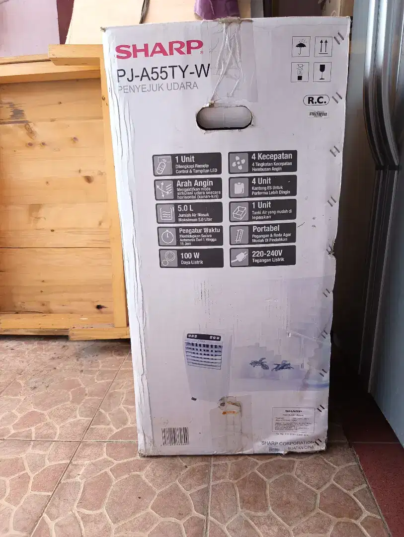 Jual cepat air cooler Sharp tipe PJ A55TY