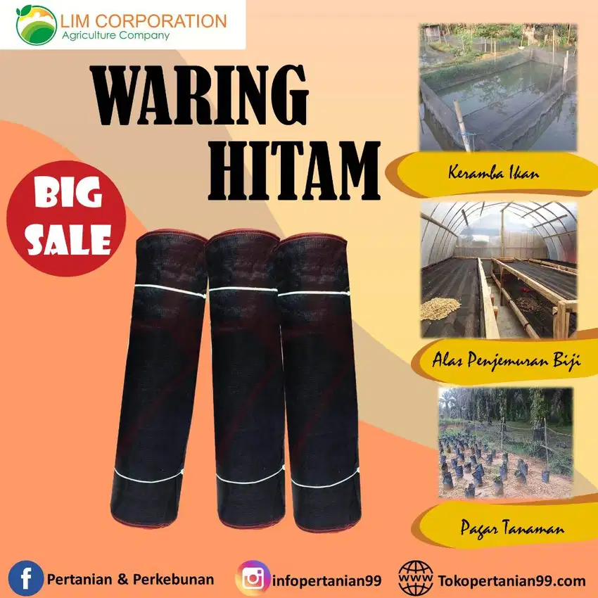 Ready! Jaring/Waring Ikan Roll Hitam Cap Djangkar Emas Termurah