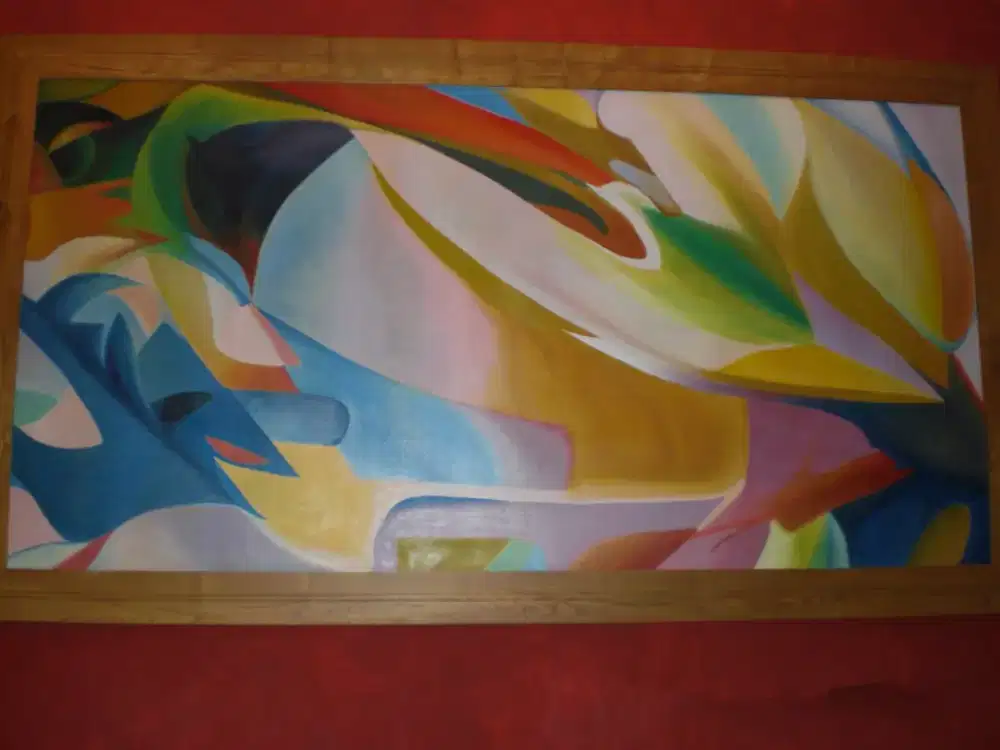 Lukis mural dinding face painting siluet wajah