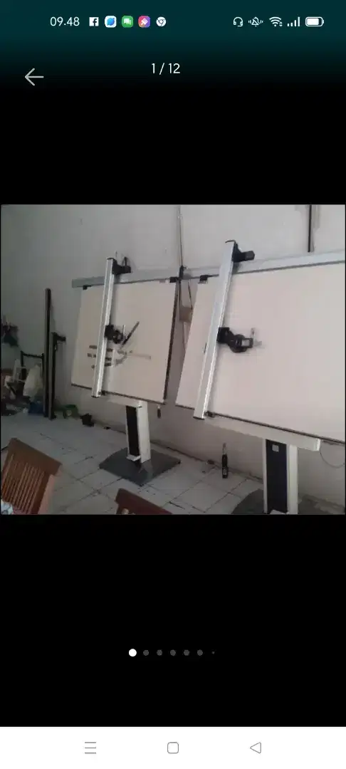 Meja gambar stan hidrolik papan mahnetik drafting mesin