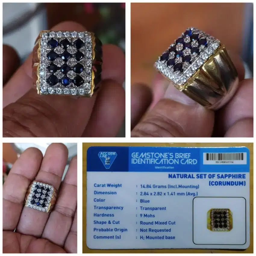 Royal Blue Sapphire Perak handmade