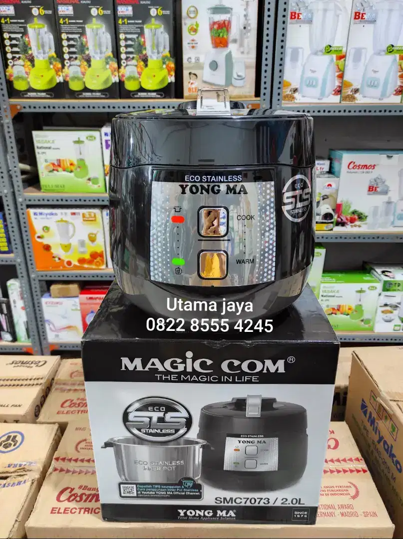 MAGIC COM YONGMA PANCI STENLIS SMC-7073 (BARU DAN BERGARANSI 1TH)