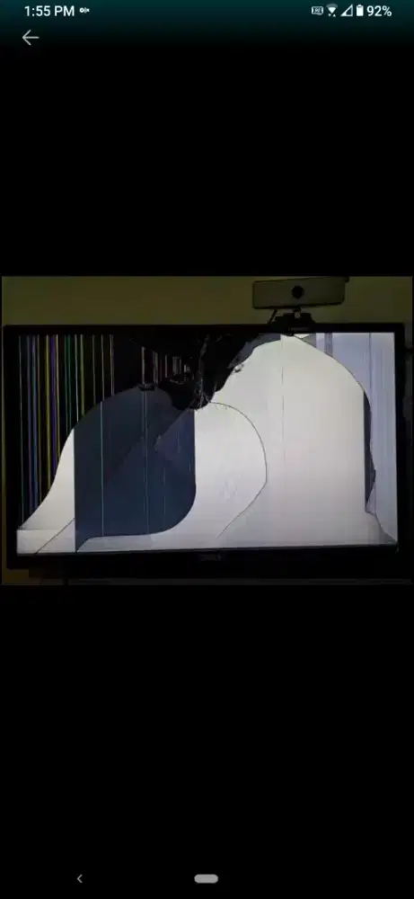 dell p2217h layar pecah