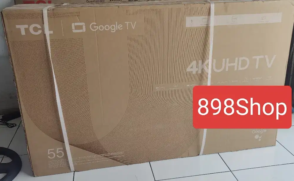 TCL TV 55 Google TV Android 11 UHD 4K Dolby Atmos HVC2.0 Resmi