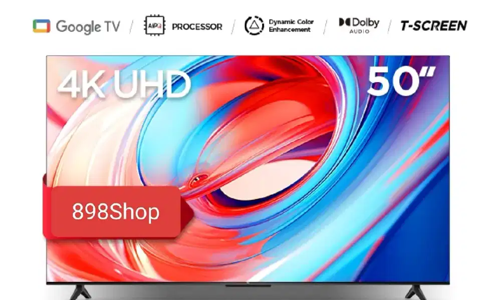 TCL TV 50 Google TV Android 11 UHD 4K Dolby Digital TV HDMI 2.1 Resmi