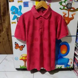 Kaos polo shirt FRED PERRY x CDG polkadot red colour original second