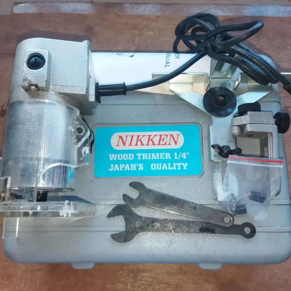 NIKKEN N3701 JAPAN Mesin Profil Kayu Trimmer Machine 6mm