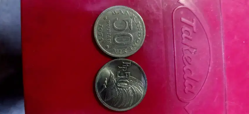 Uang coin 50 Rp cendrawasih