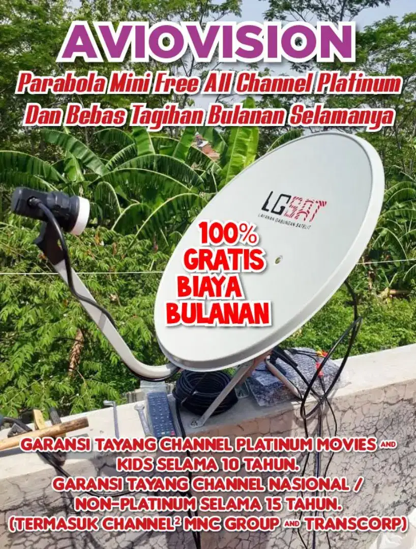 ANTENA PARABOLA MINI TANPA BERLANGGANAN KABUPATEN KONAWE