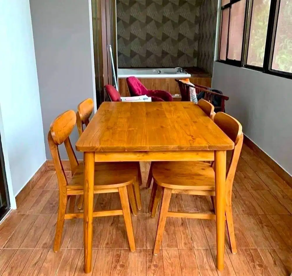 kursi makan ropan kayu jati berkualitas