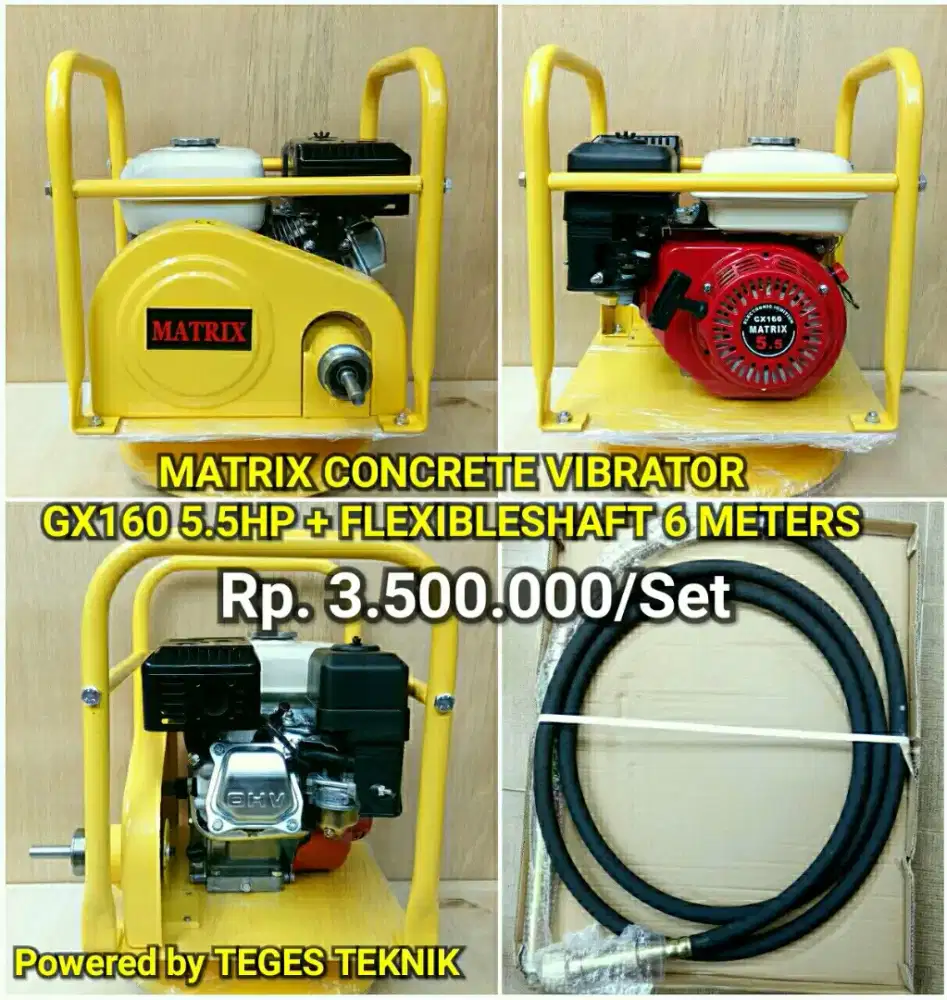 Concrete Vibrator Cor Beton+Selang Vibrator 6Meter(COD bayar ditempat)
