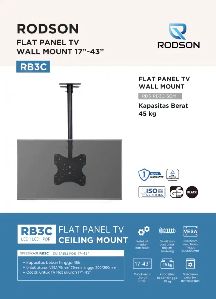 Breket/Bracket celling 32-43+install