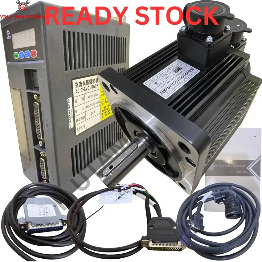 1,5 KW 220 V 1500 Watt 2500 RPM AC Servo Motor dan servo driver 3