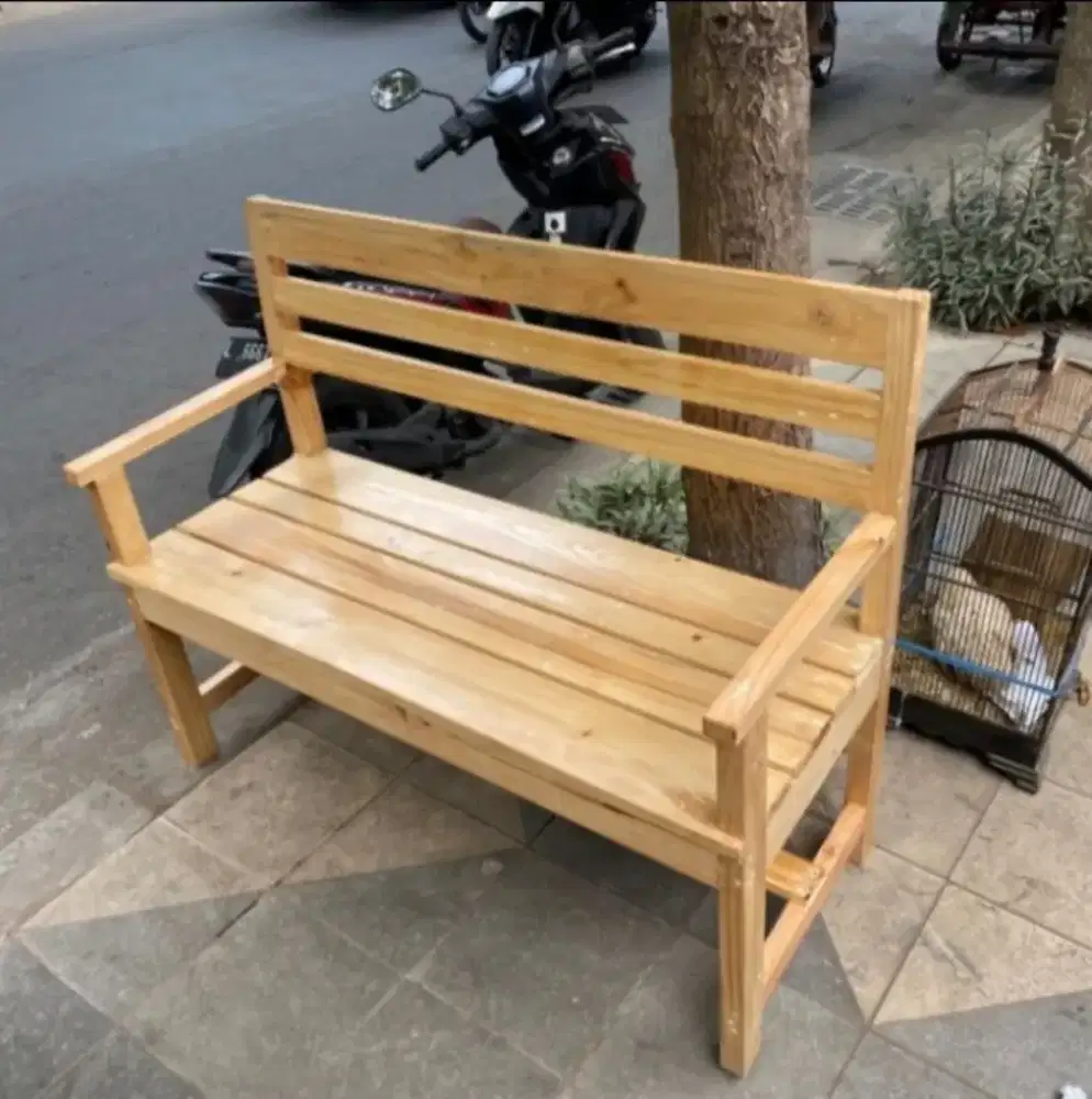 Kursi Panjang Sandaran, Kursi Warung, Kursi Toko, Kursi Depot, Kursi