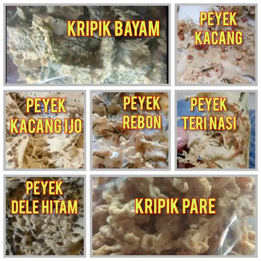 Aneka Peyek/Kripik FRESH