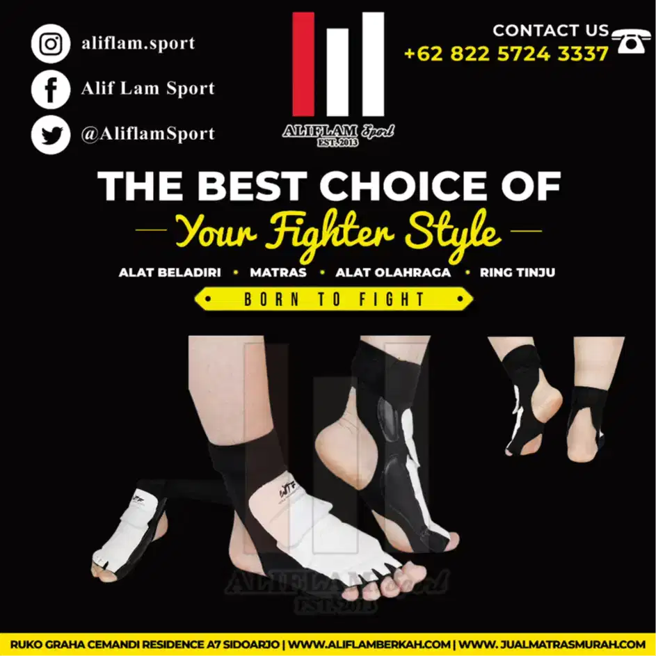 Pelindung Jari Kaki Taekwondo FOOT PROTECTOR WTF Foot Guard Taekwondo