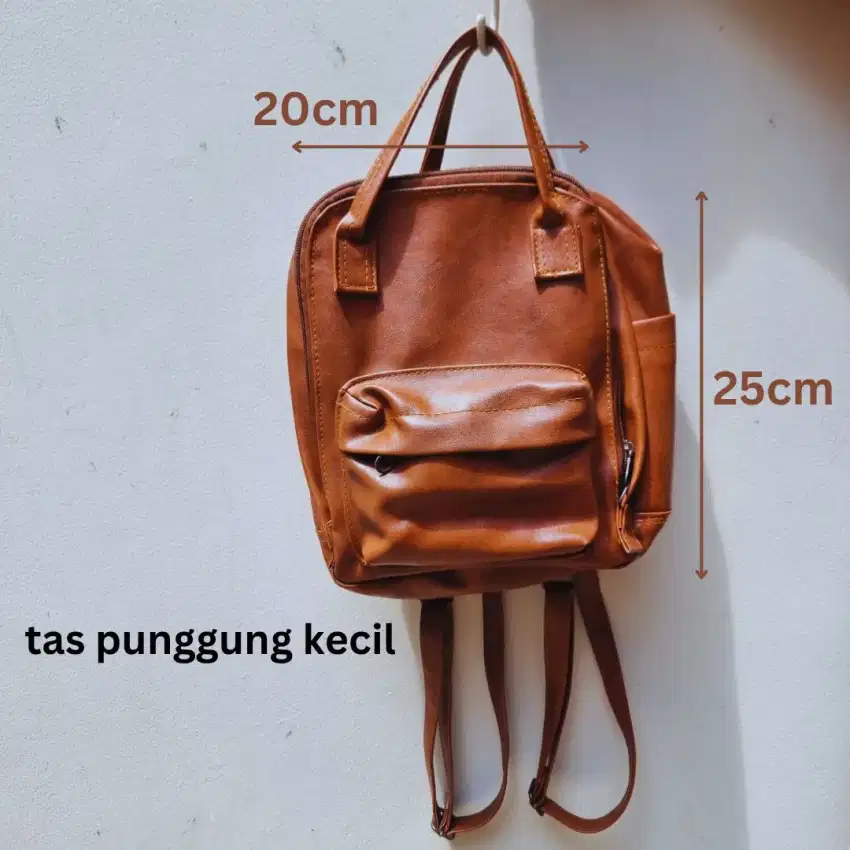 Jual Murah Tas Punggung Wanita Model Kulit Second Bagus