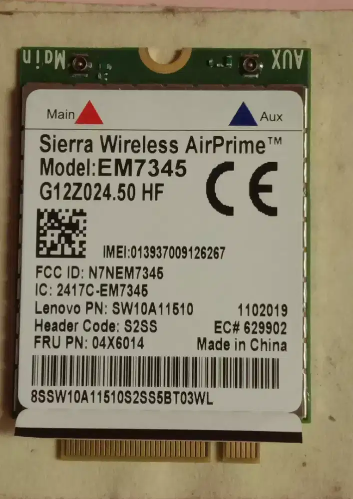 WWAN Wireless 4G LTE EM7345