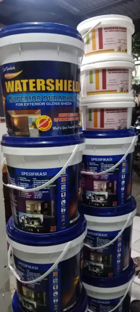 Cat Tembok watershield pesan antar cod