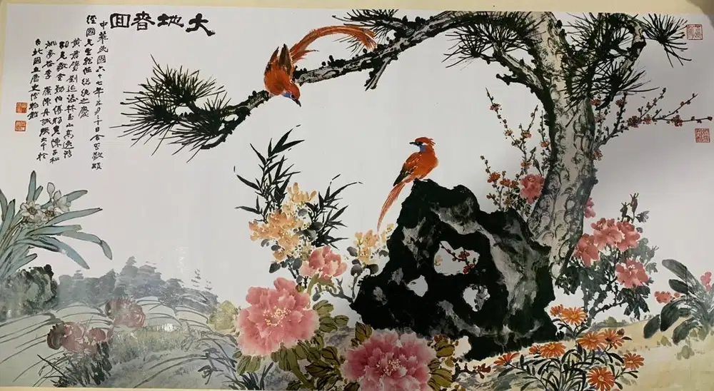 Lukisan repro dan kaligrafi China