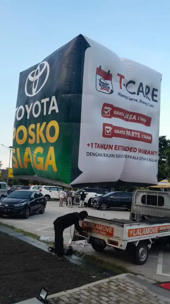 Balon Udara Promosi Kotak