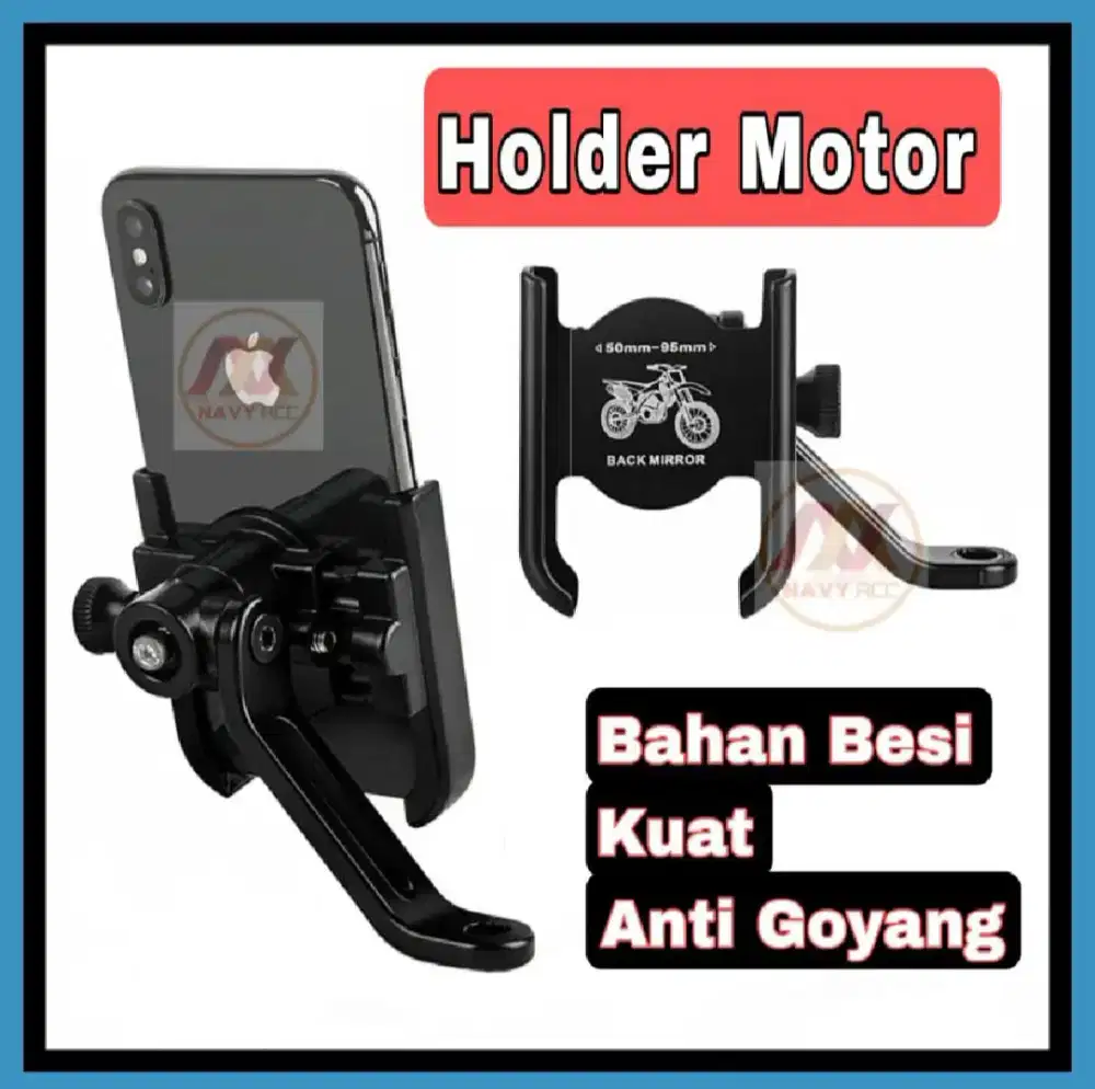 Holder motor model tangkai bahan besi (kondisi baru)