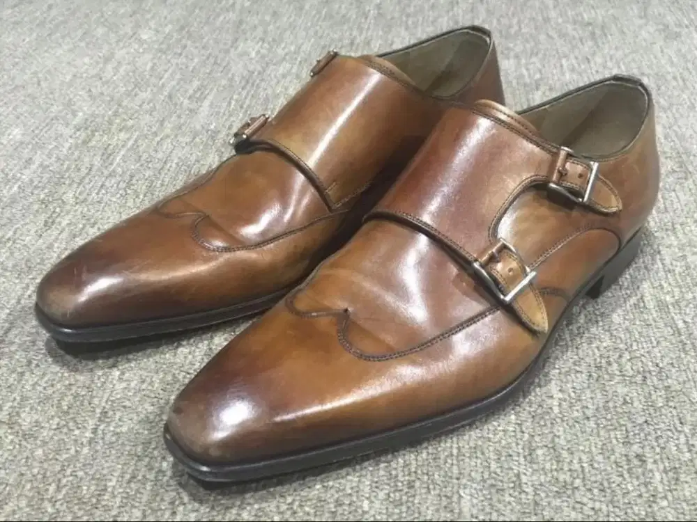 Sepatu Formal preloved - Magnanni Men Claudio Double Monk Strap Shoes