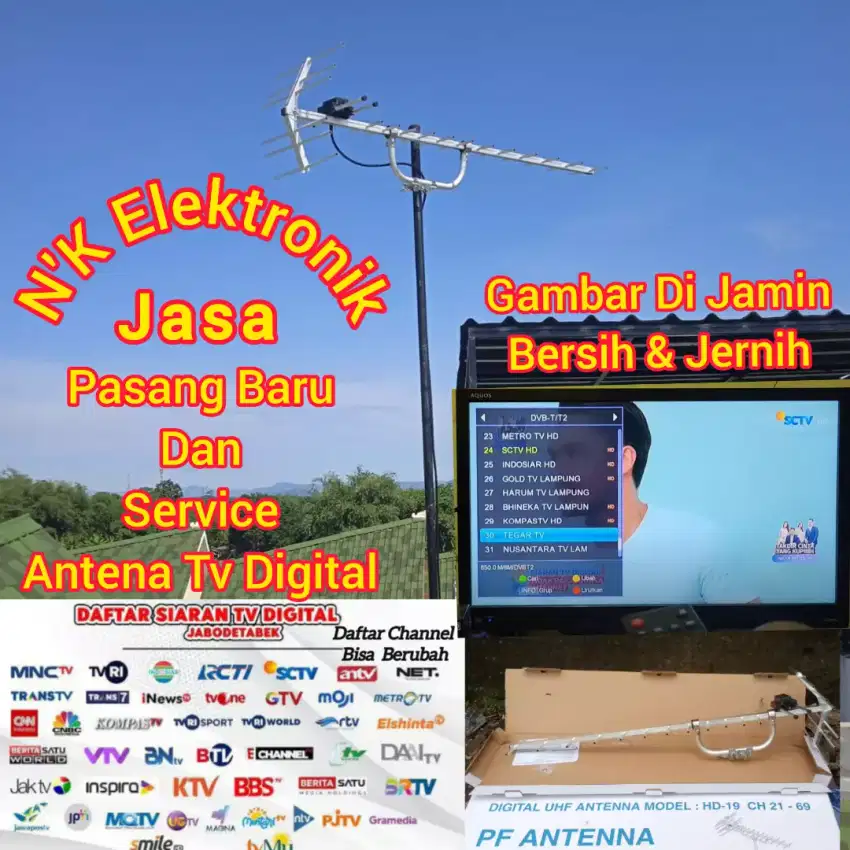 Pasang Pemancar Antena Tv Digital Terbaik 2024 Jatisampurna, Bekasi