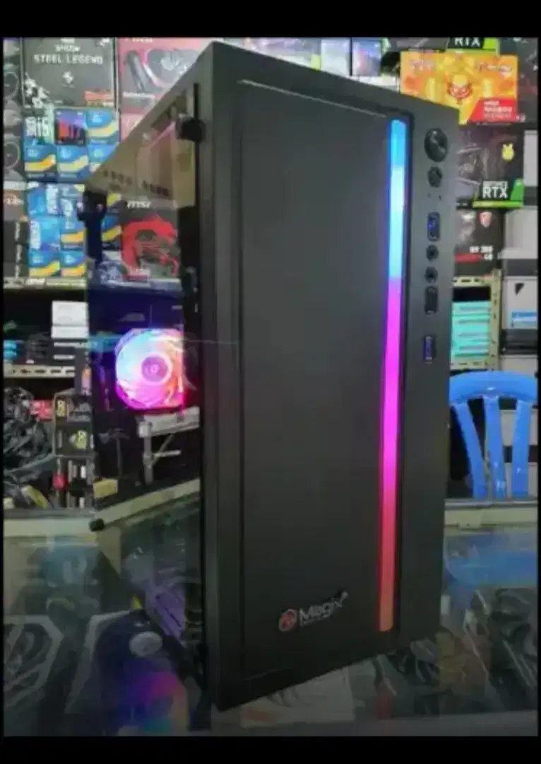 PC gaming Core i3-9100F+VGA RX570 8GB+Ssd +HD 500GB+RaM 16GB_Desain