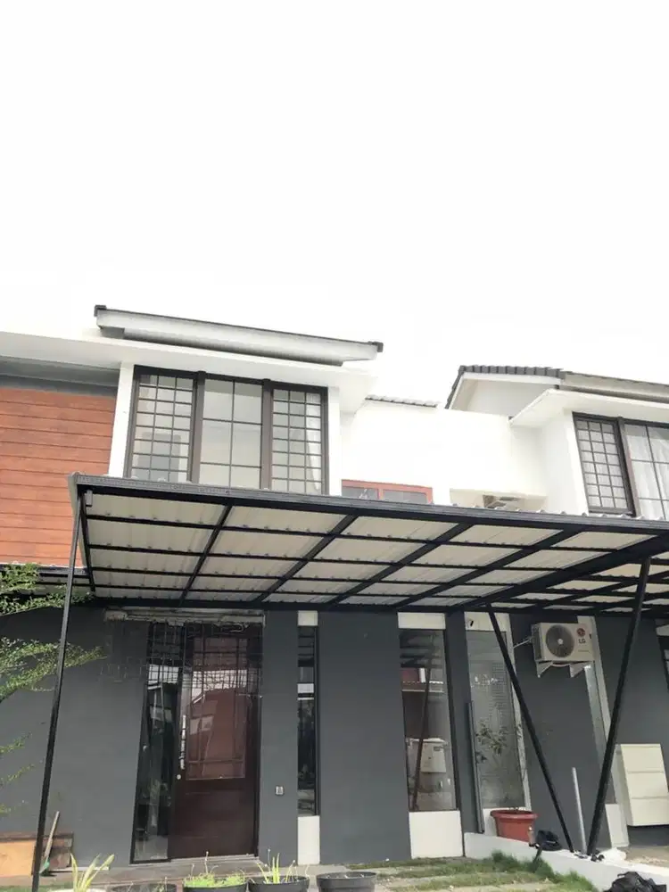 Kanopi minimalis atap upvc single layer