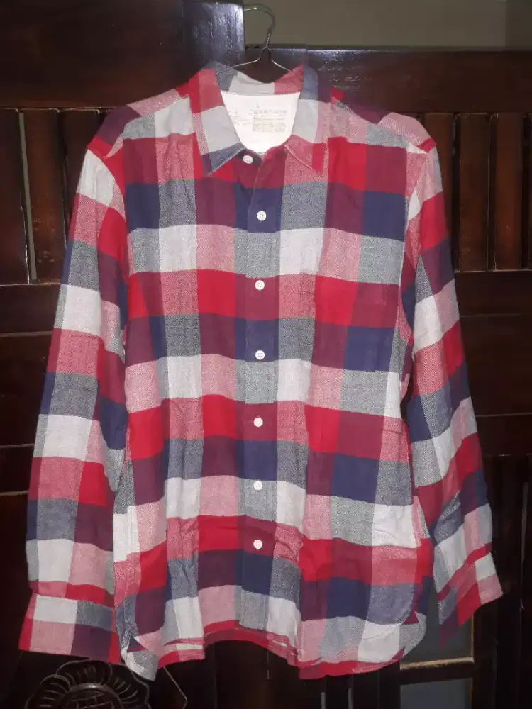 Kemeja Flanel kain woll original