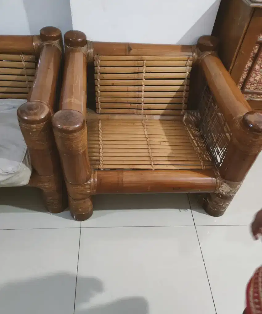 Kursi rotan 2 buah
