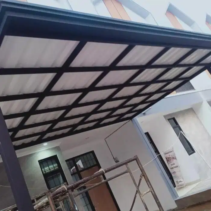 Kanopi carport. Kanopi besi galvanis. Kanopi alderon