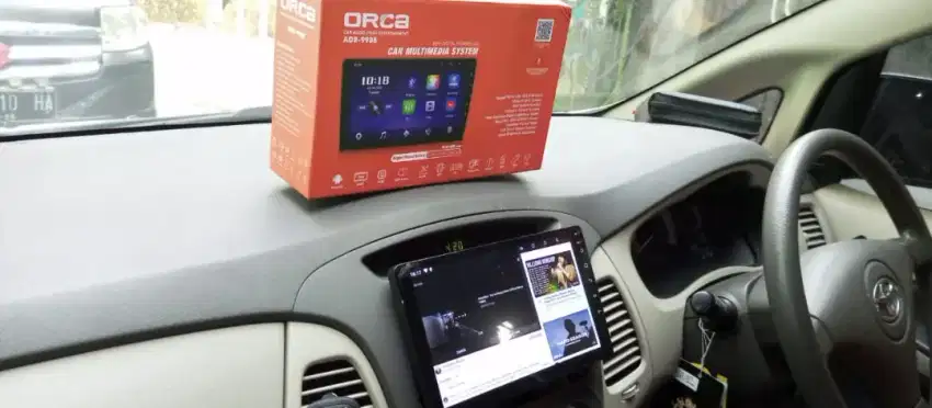 Pemasangan head unit android orca 9 inci di kijang Innova