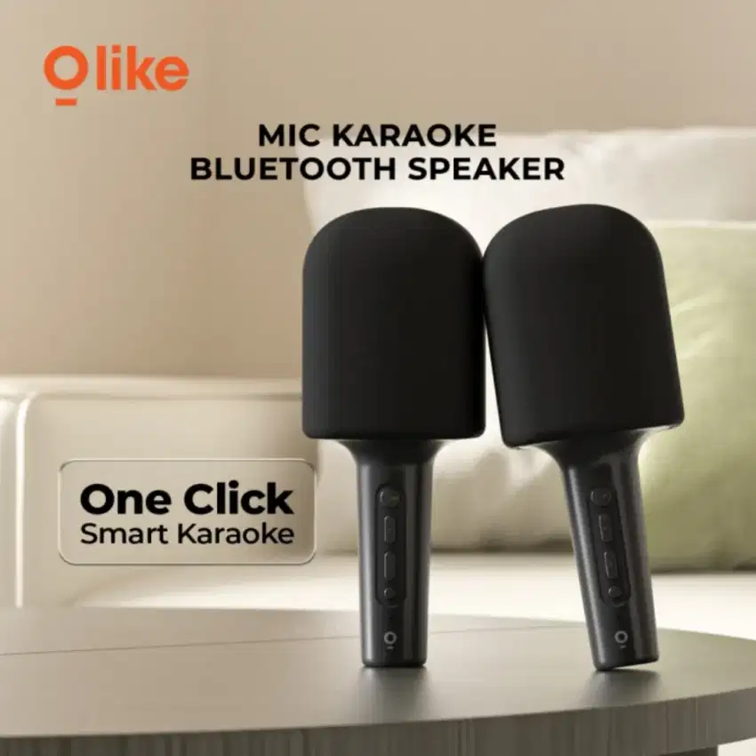 Olike Speaker Mic Bluetooth 5W Karaoke Mini Microphone AUX TF Card