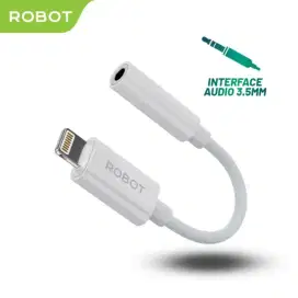 Robot Converter iPhone Adapter Lightning to Jack 3.5mm Headset