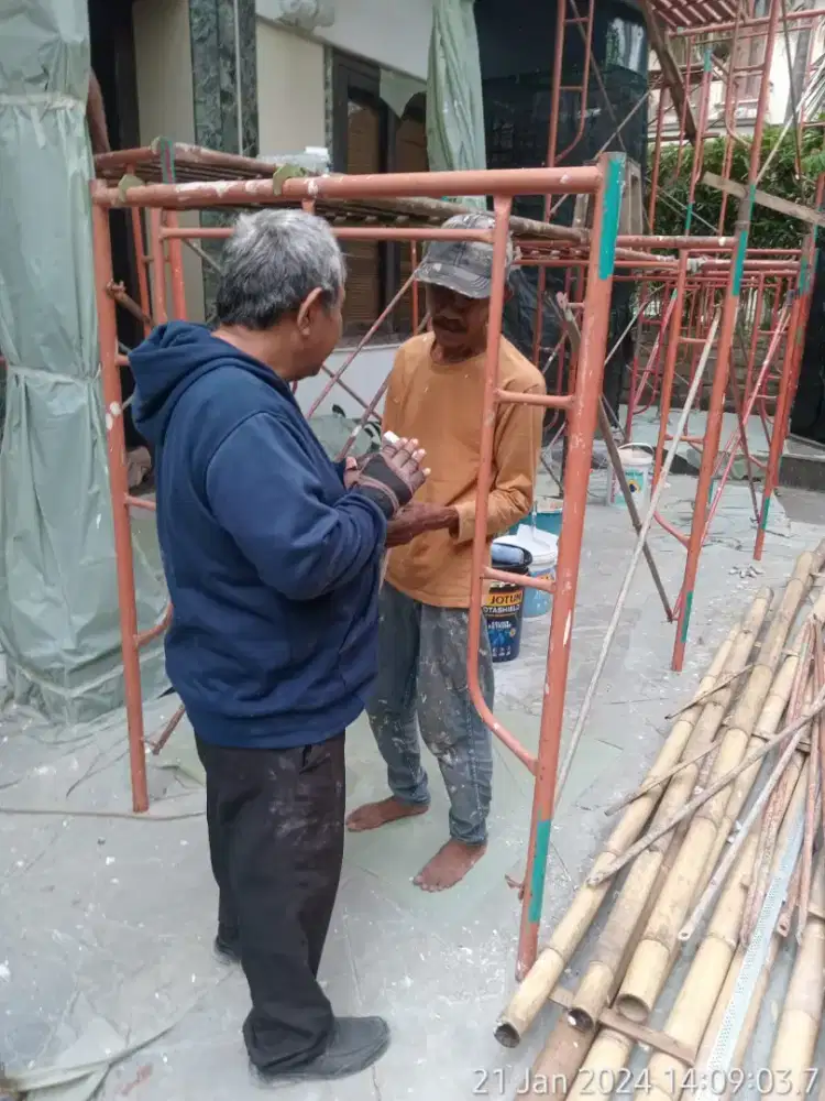 Tukang Taman bangunan Dapur MBG listrik plafon gypsum partisi