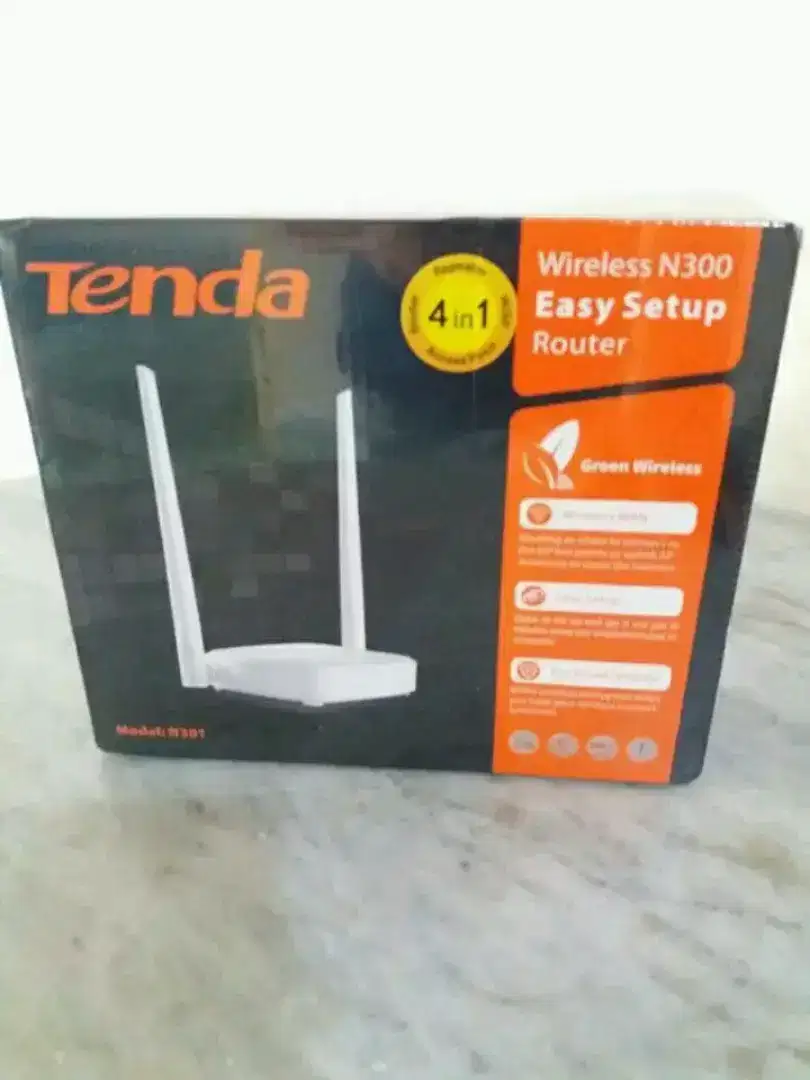 Tenda N301 Wireless N Router Bekas Lengkap