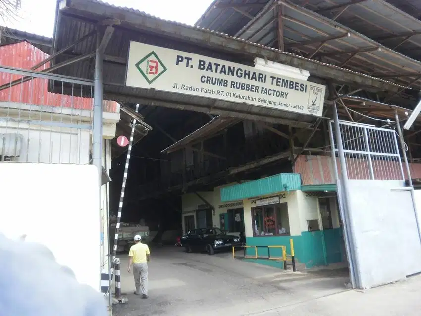 Dijual Bangunan Pabrik Karet di Jambi