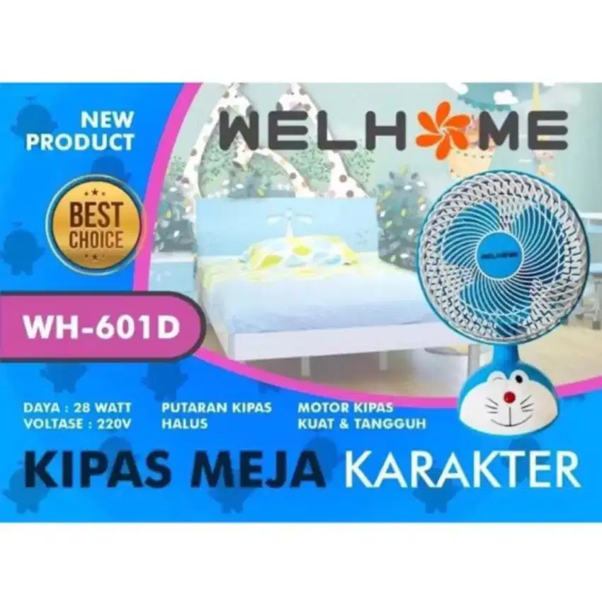 Kipas meja karakter WELHOME