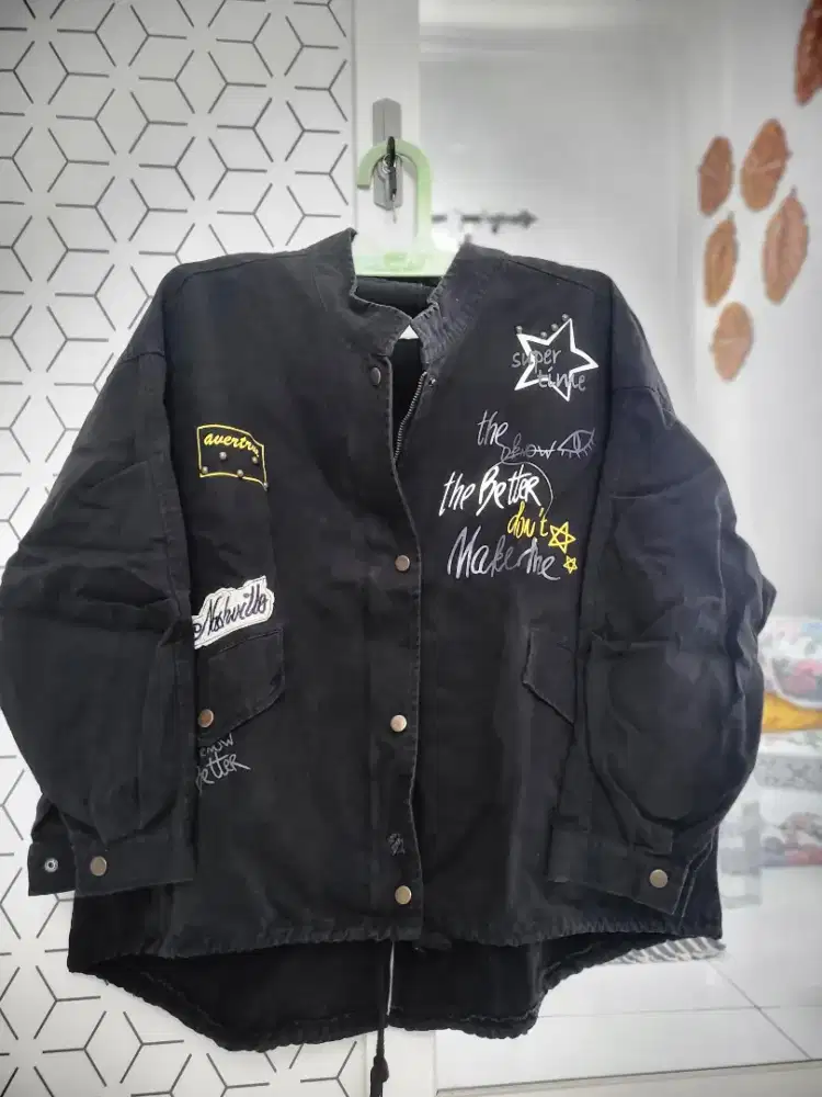 Jaket korean look black
