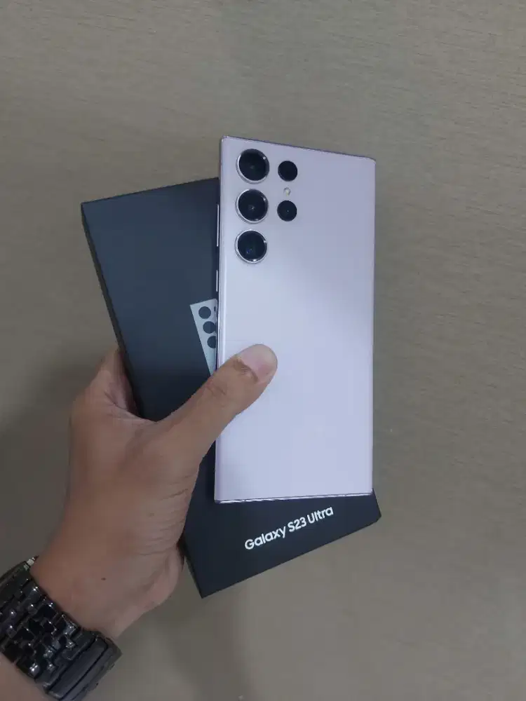 Samsung S23 Ultra 5G Ram12/512Gb Lavender Garansi resmi SEIN SEP 2024.