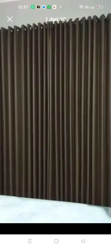 Gordeng jendela ruangan rumah bahan blackout premiun